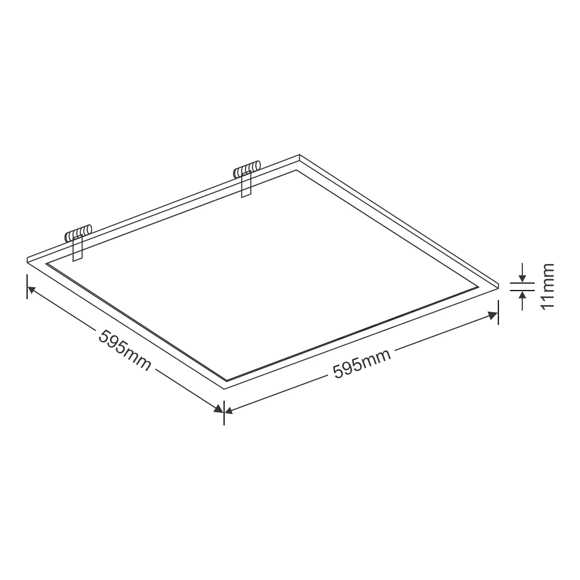 Piano R 66 OP Recessed Ceiling Luminaires Dlux Square/Rectangular Recess Ceiling
